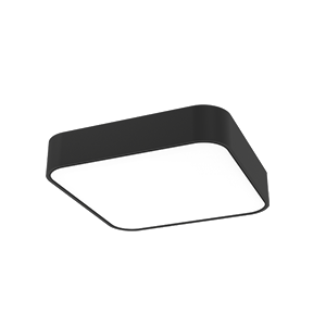 Светодиодный светильник VARTON COSMO Q накладной 30 Вт 3000 К 600x600 мм RAL9005 черный муар с рассеивателем опал
